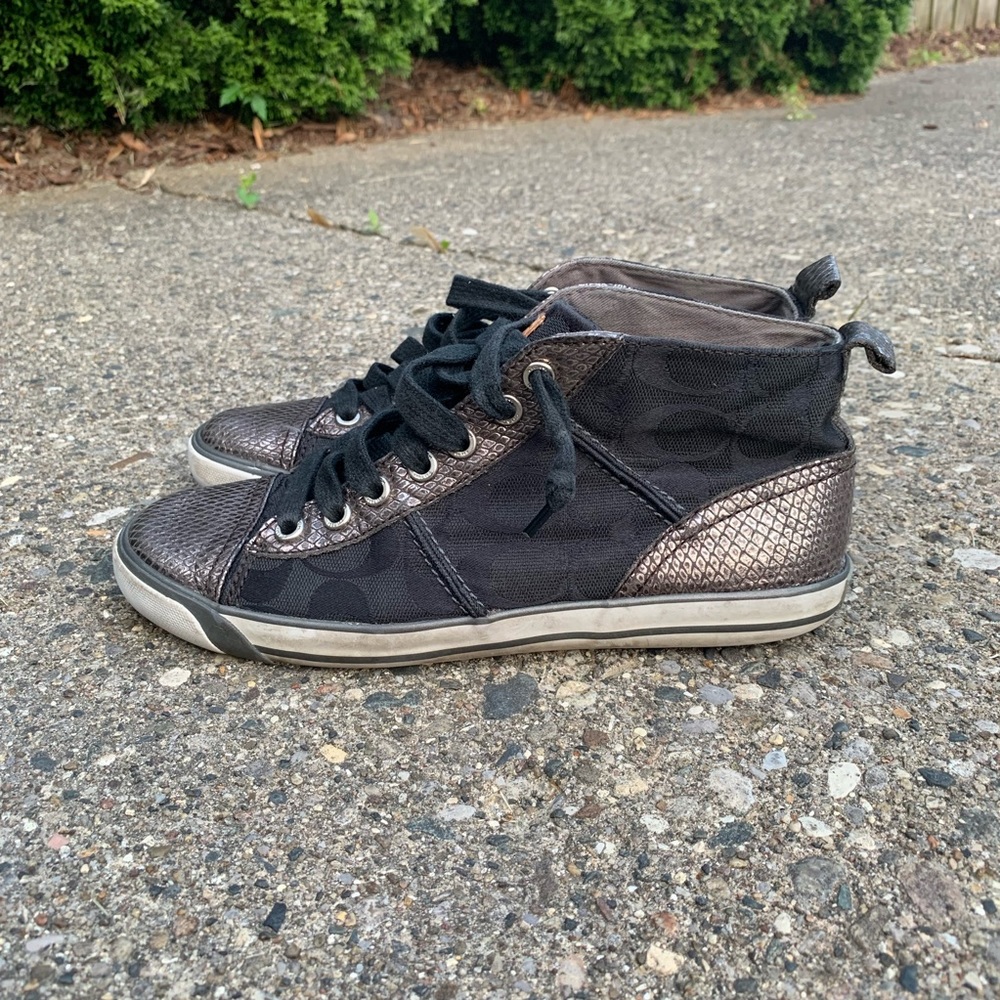 Coach Black High Top Sneakers
